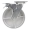 Vestil Cast Iron/Steel Swivel With Total Brake Caster 8 In. Diameter x 2 In. Width 1760 lb Silver CST-VE-8X2CI-SWTB - alternate 7